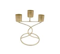 portavelas para la Cena, Metal Candlestick Holder 2 Pieces, Home Decoration For Bedroom Living Room, Black and Gold(Gold 2)