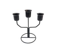 portavelas para la Cena, Metal Candlestick Holder 2 Pieces, Home Decoration For Bedroom Living Room, Black and Gold(Gold 1)