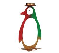 Portavelas | Soporte de exhibición con diseño de pingüino de pie | Portavelas de Navidad | para fiesta, mantel, mesa de escritorio, cena romántica, vacaciones, Acción de Gracias, decoración de boda
