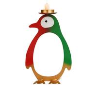 Portavelas | Soporte de exhibición de pingüino de pie | Portavelas votivas | para fiesta, mantel, mesa de escritorio, cena romántica, vacaciones, Acción de Gracias, decoración de boda