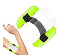 Porte-Badge de Brassard flexible pour carte d'identité, couverture transparente durable avec sangle élastique | Support léger pour la construction, la formation, les festivals, le sport ou les