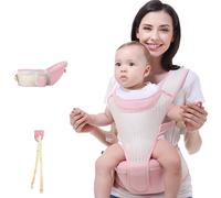 Porte-bébé, tabouret de taille multifonctionnel pour tout-petits avec bandoulière unique, porte-sac à dos pour bébé en maille 3D sculptée creuse pour bébé de 0 à 36 mois, tout-petit