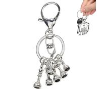 Porte-clés Échecs en Métal Chromé - Anneau Solide pour Clés de Voiture, Cadeau pour Joueurs d'Échecs, Accessoire et Stylé pour Hommes et Femmes Passionnés , Chess Keychain Silver, riferimento