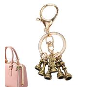 Porte-clés Échecs en Métal Chromé - Anneau Solide pour Clés de Voiture, Cadeau pour Joueurs d'Échecs, Accessoire et Stylé pour Hommes et Femmes Passionnés , Chess Keychain Gold, riferimento alla