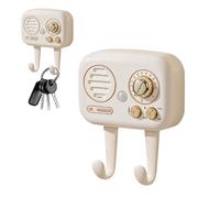 Porte-Clés Mural - Support À Clés Avec Alerte Sonore | Crochets Muraux D’Entrée Réglables Pour Organisation, Rangement De Cles Et Accessoires Dans La Cuisine, Le Salon, Le Garage Ou Le Couloir