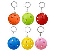 Porte-Clés Ornement | 6 piezas Ornement Porte-clés Pendentif Balles De Pickleball, Pour Adultes Femmes Joueurs Hommes Amateurs De Sport Membres D'Équipe Salle De Sport Voyage Navette