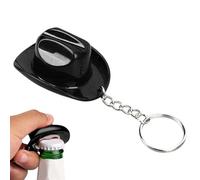 Porte-Clés Ouvre-Bouteille Cool | Anneau De Clés Rétro | Ouvre-Bouteille De Bière Porte-Clés En Forme De Chapeau De Cowboy | Pour Hommes Et Femmes, Anniversaire, Fête, Bar, Sac À Main, Sac