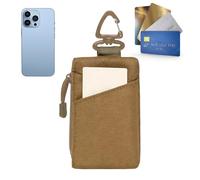 Porte-Clés Portefeuille Pour Femmes - 13,5 X 8 X 1 Cm Sac Imperméable À Fermeture Éclair Portable | Pochette Compacte Portable, Randonnée Plage Activités Extérieures