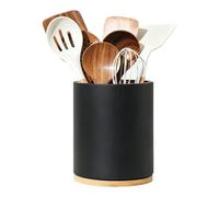 Porte-Couverts Pour Plan De Travail Cuisine | Organisateur De Couverts Rotatif 360° En Bois | Rangement Pratique Pour Cuillères, Couteaux, Fourchettes, Idéal Cuisine Familiale, Restaurant, Table À Man