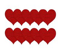 Porte-Couverts Réception - 5.91 Inches Feutrine Coeur | 10 Pièces Organisateur Repas Élégant - Protège Couverts Cuillères Fourchettes pour Mariages Anniversaires et Soirées Fêtes