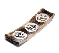 Porte-encens Attrape-Cendre Bois de Manguier pour Bâtons d´Encens - La Khamsa Main de Fatma Marca Puckator