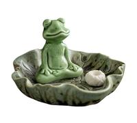Porte-Encens En Céramique - Brûleur D'Encens Grenouille Fait Main | Diffuseur De Parfum Décoratif Pour Apartamento, Chambre, Cuisine, Salle De Bain, Bureau, Spa, Méditación, Yoga, Cadeau Zen