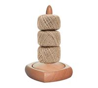 Porte-Fil - 11x11x19cm Laine Support Pelote Laine Rotatif, Porte-Fil Tourbillonnant, Port Fil Portable En Bois Pour Enrouler, Maison, Studio, Lieu De Travail, Tissage, Loisirs Créatifs, Crochet, Br