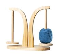 Porte-Fils De Crochet - Portes-Bobines Rotatif Bois | Support Magnétique Portable | Tricote Main Laine Outil Artisanat Cadeau Idéal Amoureux Crochets Tricot Créatif Fait Durable.