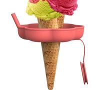Porte-glaces Pour - Silicona 28G Comme Indiqué | Porte-sucettes Glacées Réutilisables Avec Paille, Anti-fuite, Utilisation Pour Les Mains Propres | Supports À Desserts Pour Congélateur D'été