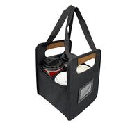 Porte-gobelets Réglables - Distributeur De Boissons En Plastique, Porte-gobelets Pliable Et Portable | Plateau Réutilisable Pour 4 Tasses Avec Séparateurs Réglables Pour Voiture, Sport, Pique-nique, S