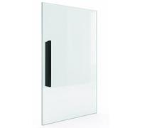 PORTE ITALIANE, Tiradores adhesivos de acero inoxidable negros para puertas correderas de cristal - Manijas con adhesivo 3M duro sin agujeros, fáciles de aplicar y resistentes, par de 700 mm de