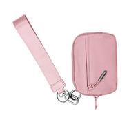 Porte-Monnaie Avec Lanière - Portefeuille Léger, Pochette Zippée | Étui Multifonctionnel À Matière Résistante, Organizador Compact Destiné Aux Pièces Cartes Clés Et Accessoires Du Quotidien, rosa, Ver