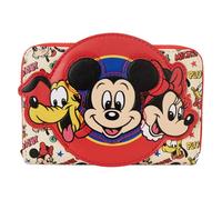 Loungefly Disney Mickey and Friends - Monedero Cartera Clásica con Cremallera Alrededor