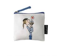 Porte Monnaie - Parisienne - 9 x 11 - Algodón, Blanco, Cartera pequeña.