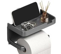 Porte-Rouleau De Papier Toilet - Porte-Roulis En Papier Toilet | Porte-WC Sans Perçage Avec ÉTagère Téléphone | Support Adhésif Pour Salle De Bain & Rangement Servilletas