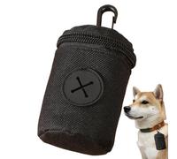 Porte-Sac Chien Porte-Sac Déjections Canines 12x8 Cm | Distributeur Déchets, Support Zip Tissu Oxford Distributeur Sacs Déchets Chien Clip Portable Promenade Voyage Jardin Cour -ssoire Hygiène Ani