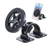 Porte-Téléphone Magnétique Pour Voiture - 11,5x7,8x9,8cm , Support PC PVC ABS | Support Pliable 360 Degrés, Monture Téléphone Magnétique, Tableau De Bord, Pare-Brise, Camion, Salle De Sport, Femmes Et