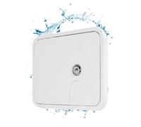 Porte Trappe RV - Matériaux ABS Acier 180 Degrés, Trappe Accès Étanche, Serrure Avec Vis, Accessoire Remplacement | Couvercle Prise Eau Électrique Pour Camping Car Caravane Bateau Yatch