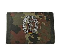 portefeuille, nylon, BW camo, w/ins., logo , Couleur:flecktarn/Sanitäter