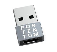 PORTENTUM Adaptador USB C Hembra a USB A Macho 2.0 Velocidad 480 MB Cuerpo Premium Zinc con Alta Resistencia al Calor - Adaptador USB a Tipo c de Solo 4 Gramos