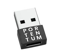 PORTENTUM Adaptador USB C Hembra a USB A Macho 2.0 Velocidad 480 MB Cuerpo Premium Zinc con Alta Resistencia al Calor - Adaptador USB a Tipo c de Solo 4 Gramos