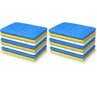 PORTENTUM Bayeta de Microfibra, Set de 24, Multicolor. Paño Limpieza Cristales, Cocina, Baño y Coche, Ultra Suave, Absorbente, No Abrasiva, Multiuso, Lavable, Reutilizable, 40,5x30,5cm (Paquete de 2)