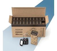 PORTENTUM Candado TSA homologado con combinación de 3 dígitos - Pack de 20 - Candado maleta viaje con cable flexible y llavero identificador - Candado equipaje para mochilas maletas bolsas y taquillas