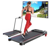 PORTENTUM Cinta de correr plegable Treadmill 8 Pro 3 niveles inclinación y mando a distancia - Caminadora electrica para casa motor silencioso 2,5 HP - Conectividad FTMS multi-APP - Walking pad 136 kg