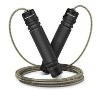 PORTENTUM Comba Crossfit con Mangos de Espuma Ergonómicos, Comba de Saltar de Longitud Ajustable y Rodamientos Rápidos - Ideal para Fitness, Entrenamiento por Intervalos y Crossfit - 2.8 Metros