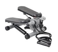 PORTENTUM Mini Stepper Fitness casa con Bandas de Resistencia y Pantalla LCD 5 Funciones - Máquina Steps 2-en-1 para piernas, glúteos y Brazos - Potencia Regulable - Compacto y fácil de Guardar