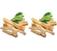 PORTENTUM Palo Santo Incienso Natural XL - 50 gr. (4-7ud.) Origen Perú - Madera Sagrada para Quemar, Auténtico, en Pack Premium (Paquete de 2)
