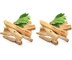 PORTENTUM Palo Santo Incienso Natural XL - 50 gr. (4-7ud.) Origen Perú - Madera Sagrada para Quemar, Auténtico, en Pack Premium (Paquete de 2)