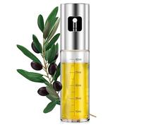 PORTENTUM pulverizador aceite spray de acero inox y vidrio de 100 ml, de cocina antigoteo, aceitera con dispensador, accesorios freidora sin aceite