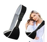 Porteo Bebe Recien Nacido Multifunción Portabebes Lateral Ajustable Portabebes Lateral Fular Portabebe Verano, Adecuado para Bebés y Niños Pequeños de 6 a 48 Meses (Negro Gris)