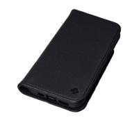 Porter Riley - Funda para iPhone X/iPhone XS. Estuche/Flip/Cubierta/Soporte/en Cuero Genuino Fino de Primera Calidad. (Negro absoluto)