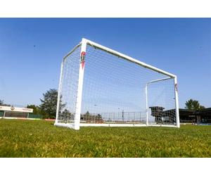 Portería de fútbol de UPVC de 5 x 2 m POWERSHOT Entrenar o Incluso para el jardín.