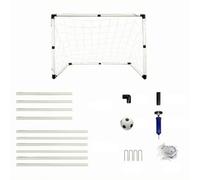 Portería de Fútbol Infantil Portátil con Red Arco Marco Meta Construcción Desmontable y Portátil en PVC Adecuada para Aprendizaje de Fútbol Doméstico Cancha y Hogar