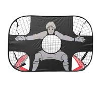 Portería de fútbol: juego de red de práctica Oxford impermeable de 47,24 pulgadas, equipo de entrenamiento de objetivo plegable portátil, tiro deportivo para niños con estructura de soporte de clavo m