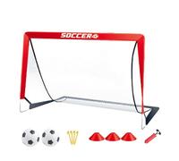 Portería de fútbol para interiores y exteriores, compacta red de fútbol emergente para niños y adultos, marco de red ligero para entrenamiento de tiro, portería plegable para jardín, deportes de