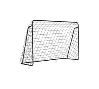 SONGMICS PorterÍa de FÚtbol para NiÑos, Red de fÚtbol, Montaje RÁpido, para JardÍn, Patio, Parque, Playa, Tubos de Hierro, Red de PE, 215 x 76 x 150 cm, Negro SZQ215BK