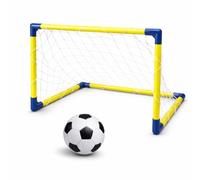 Portería de fútbol para niños y adultos 120 cm x 80 cm con red y balón - montaje rápido y portátil - jardín