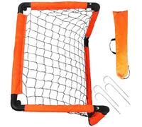 Portería de fútbol para patio trasero, red de fútbol portátil, plegable, para cumpleaños, niños, niños, red de pelota portátil, portería plegable pequeña