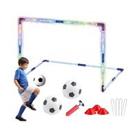 Portería de fútbol pequeña, redes de fútbol portátiles desplegables, equipo deportivo portátil para calle, al aire libre, playa, interior, campo, gimnasio, juegos de práctica