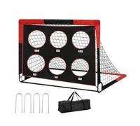 Portería de fútbol plegable de diseño rápido | 122 cm de ancho x 91 cm de alto, rectangular, plegable y portátil, portería de fútbol para jardín, para niñas, deportes, entrenamiento, ejercicio, juego